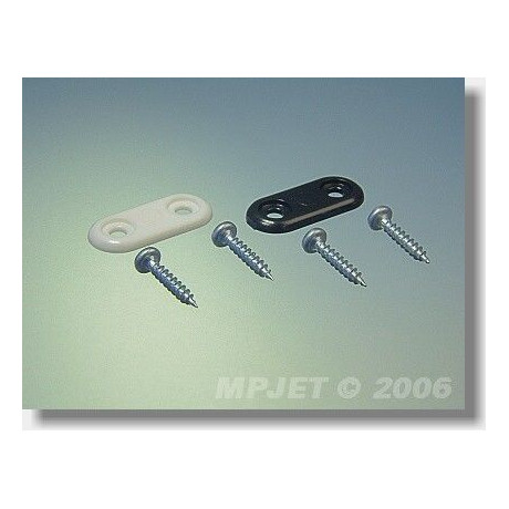 Úchyt podvozku stredný čierny /4ks