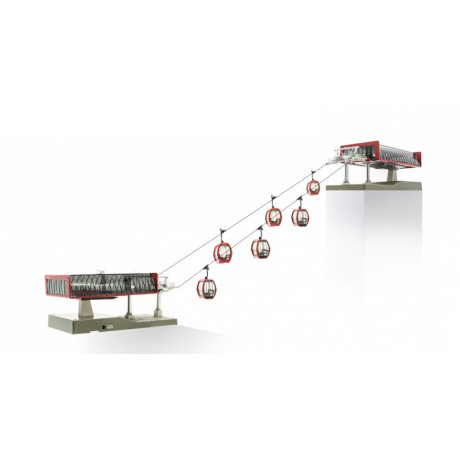 Lanovka H0 D-Line Set červená/čierna 6 Omega V+1 ks.