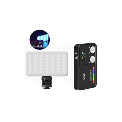 Adjustable RGB LED Light with OLED Screen (With Battery)