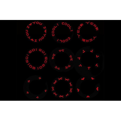 Words-Flashing Valve Lights (With Battery) (Red)