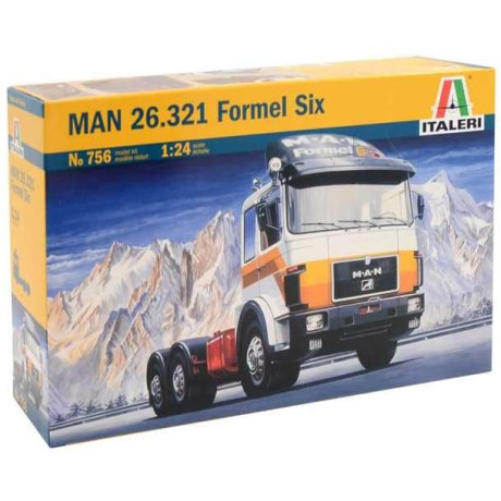 Model Kit truck 0756 - MAN 26.321 FORMEL SIX (1:24)