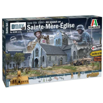 Model Kit diorama 6199 - Battle of Normandy: Saint-Mere-Église 6 June 1944 (1:72)