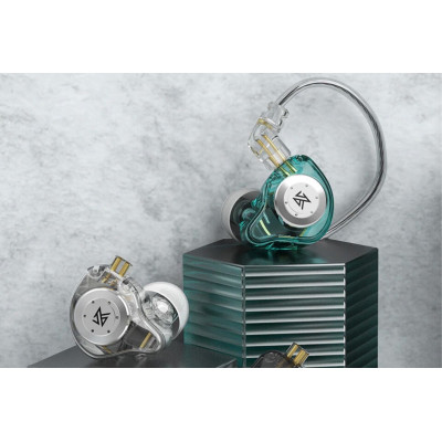 KZ EDX Pro Sluchátka s mikrofonem Cyan