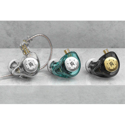 KZ EDX Pro Sluchátka s mikrofonem Cyan