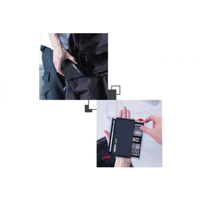 JAKEMY Sada nářadí 21v1 s rukojetí z hliníkové slitiny