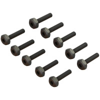 Pótalkatrész RC autó modellekhez Arrma Granite Grom 1:18 4WD: M2.5x12mm FH 5.5mm Hex csavar (10 db) 