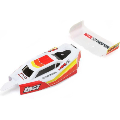 Losi karosérie, křídlo červená: Mini-B BL