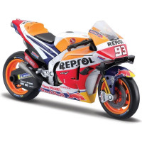 1:18 méretarányú Maisto 36372 modell Maisto Repsol Honda Team 2021 #93 Marquez versenymotor nem csak gyűjtőknek. Részletes kivitelezés, nagyon baráti ár, hossza 12 cm.