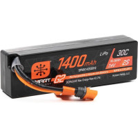 LiPo akkumulátor Spektrum 7.4V 1400mAh 30C Smart technológiával RC repülőgépekhez és helikopterekhez. A Smart technológia leegyszerűsíti és felgyorsítja a töltést és meghosszabbítja az akkumulátor élettartamát. A védő alumínium lemez segít elvezetni a hőt, megtartja az akkumulátor formáját és növeli a tartósságot. IC2 tápcsatlakozó.