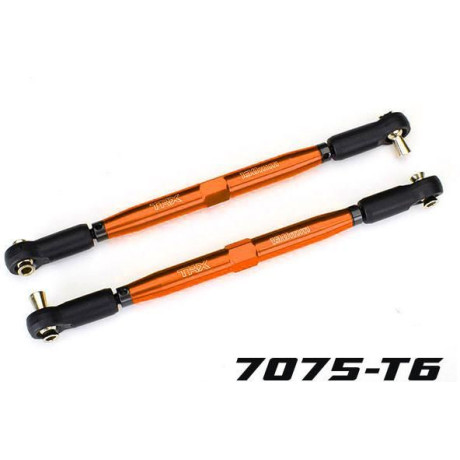 Traxxas ojničká řízení stavitelná 157mm hliníková oranžová (2)