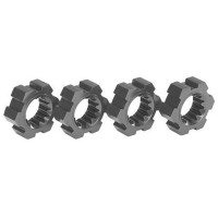 Tuning alkatrész RC modellautókhoz Traxxas X-Maxx 8S 1:5, XRT 1:6: kerékagy hatszög, alumínium szürke (2db).