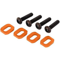 Tuning alkatrész Traxxas X-Maxx 1:5, XRT 1:6 RC modellekhez: narancssárga alumínium motorcsavar alátétek (4 db).