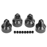 Tuning alkatrész a Traxxas X-Maxx 8S, XRT 8S RC modellekhez: GTX alumínium szürke lengéscsillapító fej (4 db).