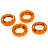 Tuning alkatrész RC modellautókhoz Traxxas X-Maxx 8S 1:5 és Traxxas XRT 8S 1:6 4WD: lengéscsillapító rugóállító anya GTX alumínium narancssárga, 4db csomagban.