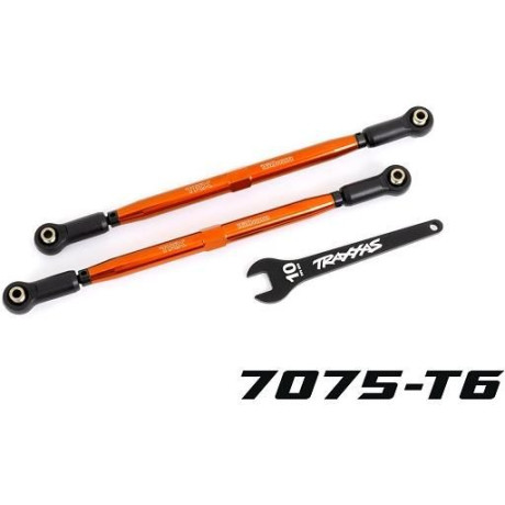 Traxxas spojovačka řízení hliníková oranžová (2) (pro NO7895)