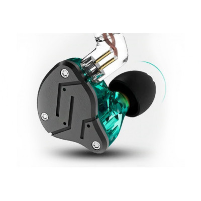 KZ ZSN Sluchátka s mikrofonem tyrkysová