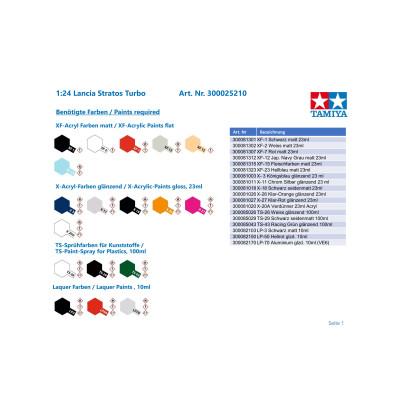 Tamiya 1:24 Lancia Stratos Turbo