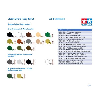 Tamiya 1:35 British Universal Carrier Mk.II Forced Reconnaissance