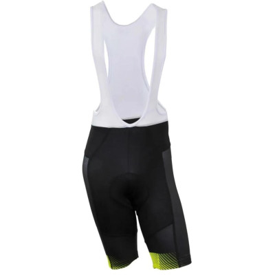 Crussis Cyklistické kraťasy se šlemi pánské černá/žlutá fluo XS