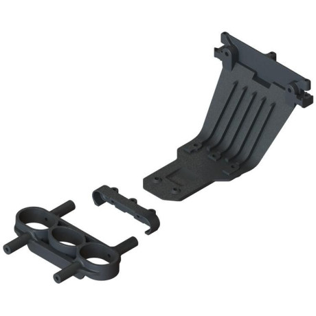 Arrma kluzná deska zadní, držák, smyčka nárazníku