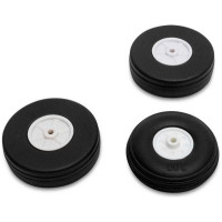 Pótalkatrész RC modell repülőgéphez E-flite Viper 1.1m 70mm: lágyabb gumival ellátott kerekek.