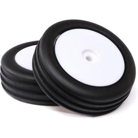 Losi kolo s pneu Wide Body Rib, přední, disk bílý (2): Mini-B