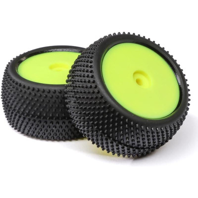 Losi kolo s pneu Big Shot, zadní, disk žlutý (2): Mini-B