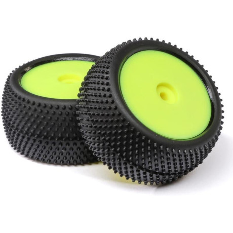 Losi kolo s pneu Big Shot, zadní, disk žlutý (2): Mini-B