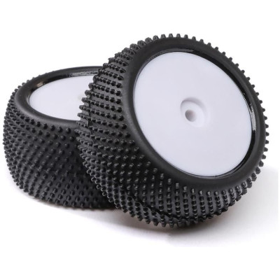 Losi kolo s pneu Big Shot, zadní, disk bílý (2): Mini-B