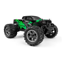1:16 méretarányú modell egy 4x4-es monster truckról, egyenáramú motorral hajtva, inkl. RC kormánykerék készlet 2,4 GHz és meghajtó akkumulátor.