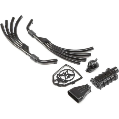 ECX 1.9 Barrage D: Motor, výfuk, chladič čierna