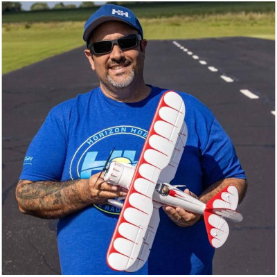 E-flite Waco 0.55m SAFE Select BNF Basic bílé