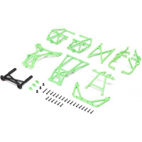 Pótalkatrész Losi Mini LMT RC modellautóhoz: védő ketrec zöld.