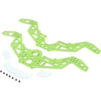 Pótalkatrész Losi Mini LMT RC modellautóhoz: alvázlemez zöld.