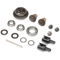 Pótalkatrész RC modellautóhoz Losi Mini LMT: differenciálmű komplett (elöl/hátul).