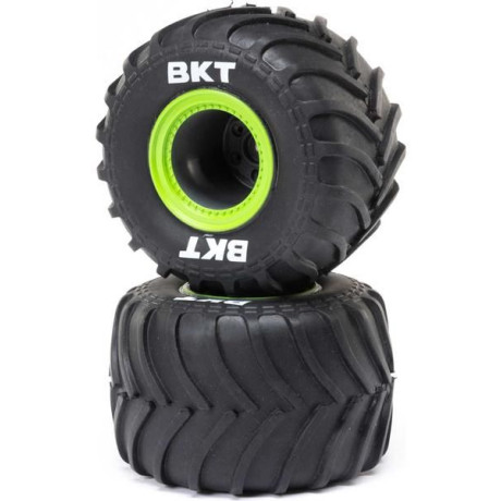 Losi kolo s pneu MT, badlock zelený(2): Mini LMT