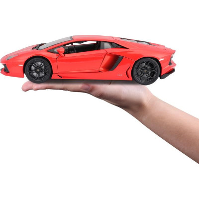 Bburago Plus Lamborghini Aventador LP 700-4 1:18 oranžová metalíza