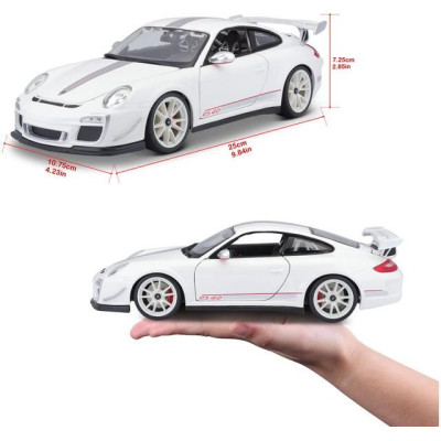 Bburago Plus Porsche 911 GT3 RS 4.0 1:18 bílá