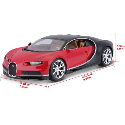 Bburago Plus Bugatti Chiron 1:18 modrá