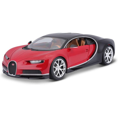 Bburago Plus Bugatti Chiron 1:18 červená