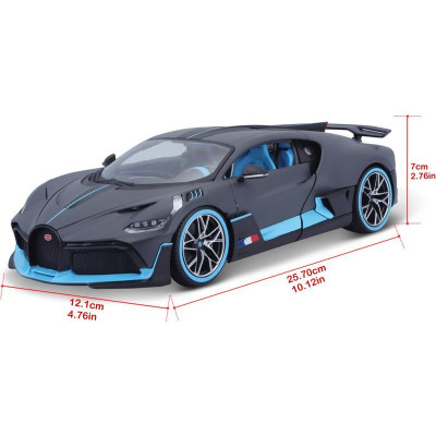 Bburago Bugatti Divo 1:18 stříbrná