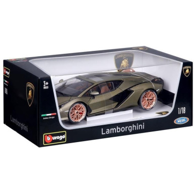 Bburago Lamborghini Sián FKP 37 1:18 zelená metalíza