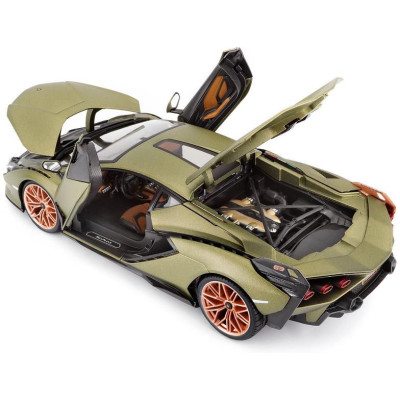 Bburago Lamborghini Sián FKP 37 1:18 zelená metalíza