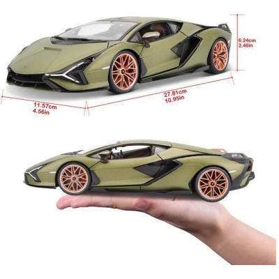 Bburago Lamborghini Sián FKP 37 1:18 zelená metalíza