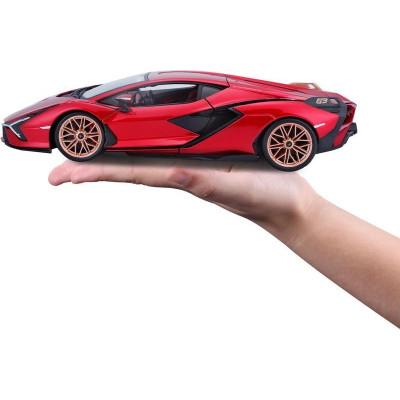Bburago Lamborghini Sián FKP 37 1:18 červená