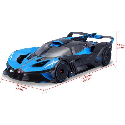 Bburago Bugatti Bolide 1:18 modrá