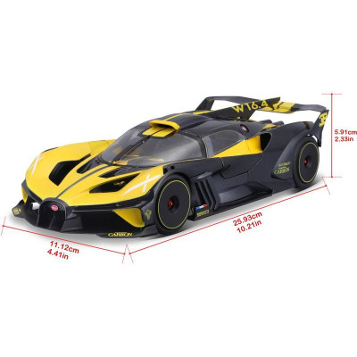 Bburago Bugatti Bolide 1:18 žlutá
