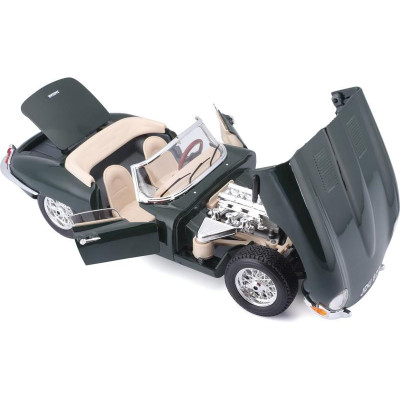 Bburago Jaguar E-type Cabriolet 1:18 zelená