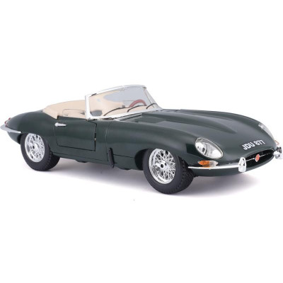 Bburago Jaguar E-type Cabriolet 1:18 zelená