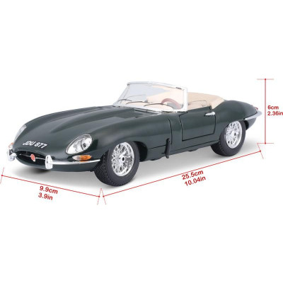 Bburago Jaguar E-type Cabriolet 1:18 zelená